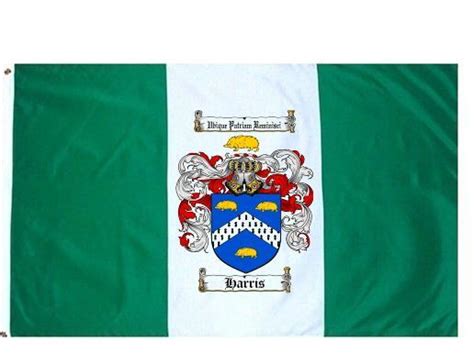 Harris Coat of Arms Flag / Family Crest Flag - Coat of Arms