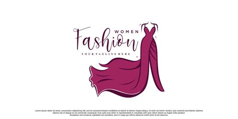 Fashion logo design with dress fashion Premium Vector 11773504 Vector Art at Vecteezy