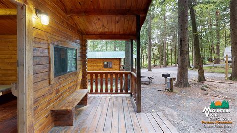 Cabin Camping - Mountain Vista Cabin Camping in the Pocono Mountains