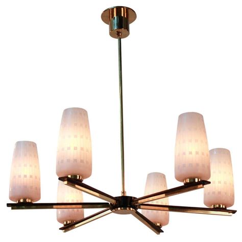 Mid-Century Modern Chandelier at 1stDibs