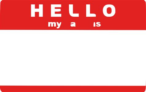 Hello My Name Is Sticker By Trexweb Clip Art at Clker.com - vector clip ...