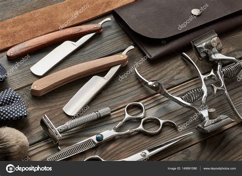 Vintage barber shop tools Stock Photo by ©haveseen 149991586