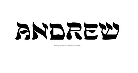 Andrew Name Tattoo Designs