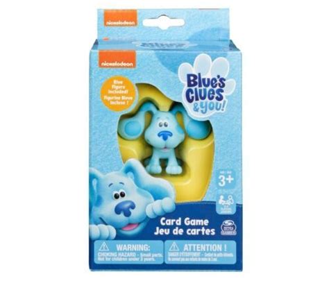 NICKELODEON BLUE'S CLUES CARD GAME WITH FIGURE, FOR FAMILIES AND KIDS AGES 3+ 🔥 | #4659707008