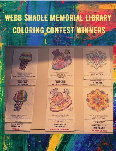 COLORING CONTEST WINNERS – Webb Shadle Public Library