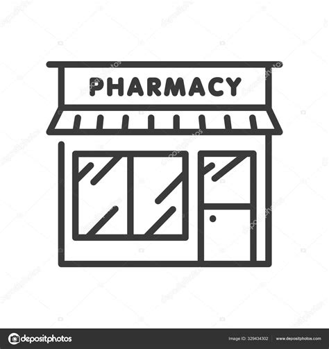 Drugstore Clipart Black And White