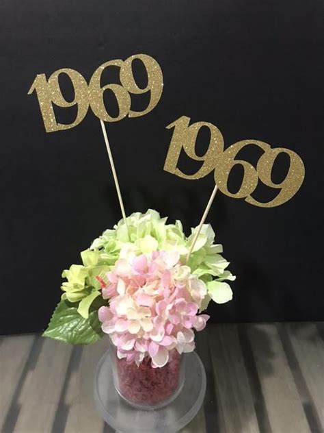 Class of 1969 Centerpiece Decoration 50th Class Reunion | Etsy in 2022 | Reunion centerpieces ...