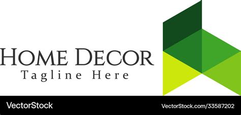 Home decor logo template design Royalty Free Vector Image