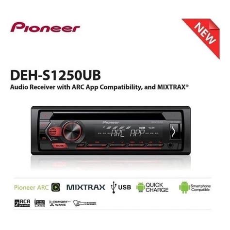 Pioneer Single Din In-Dash CD/CD-R/Rw, MP3/Wma/Wav Am/FM Front USB/Auxiliary Input MIXTRAX and ...