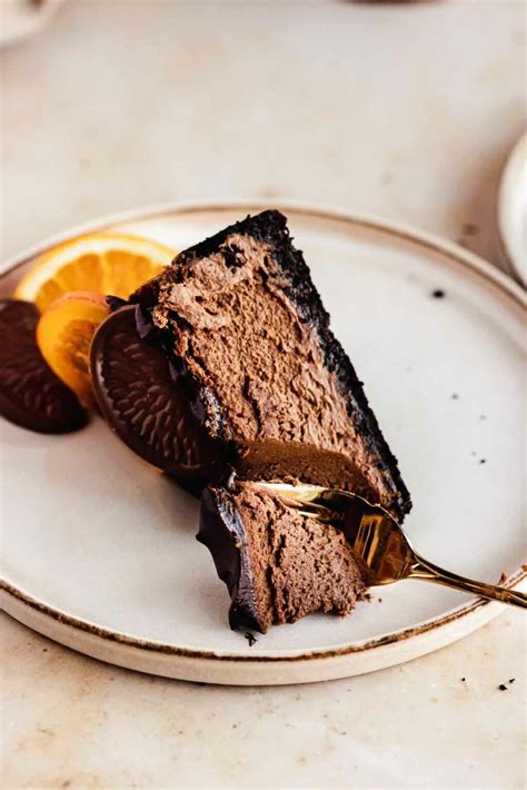 Chocolate Orange Cheesecake - Flouring Kitchen