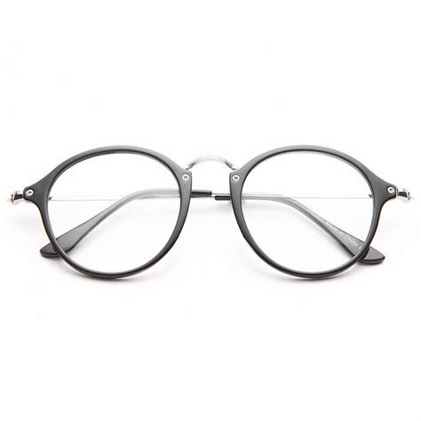 Clear Round Glasses | Women's, Men's & Unisex Non-Prescription Clear ...