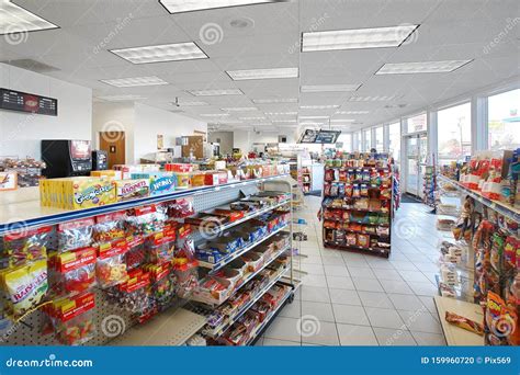 The Interior of a Modern Convenience Store. Editorial Image - Image of ...