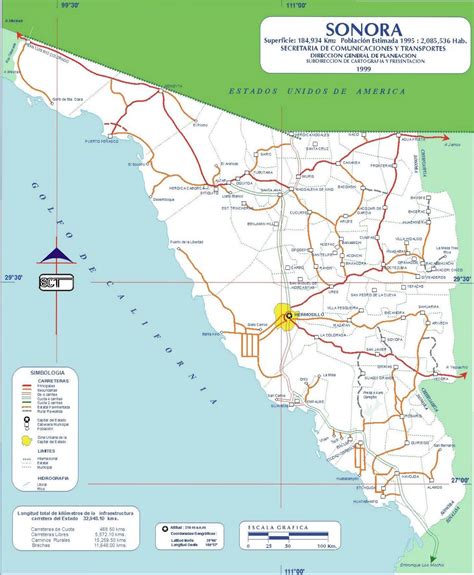 Map of Sonora - MexConnect