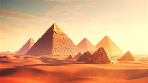 Premium AI Image | pyramids in giza