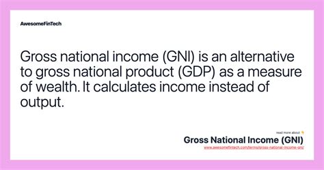 Gross National Income (GNI) | AwesomeFinTech Blog