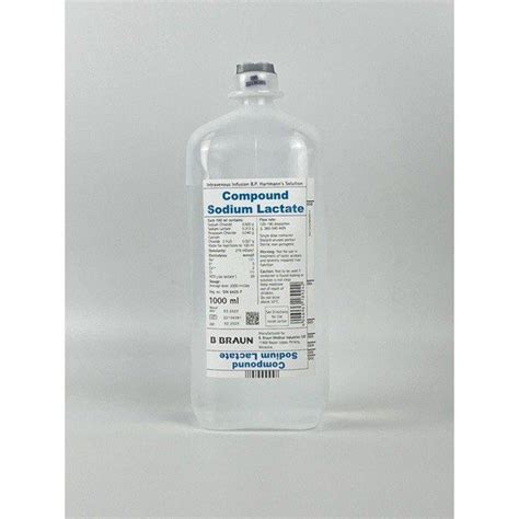 BBRAUN Compound Sodium Lactate IV fluid, Pet Supplies, Health ...