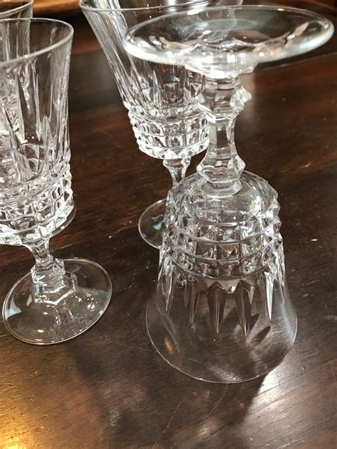 4 Lenox Crystal Stemware Wine Glasses Wine Goblets Vintage | Etsy