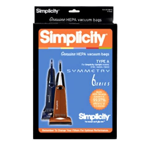 Simplicity TYPE A HEPA Media Bags (SAH-6) | A to Z Vacuum