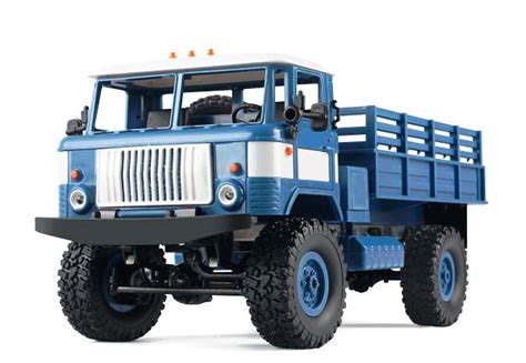 Remote Controlled Amewi [WPL] GAZ-66 4WD RC Military Truck RTR, 1:16, 2,4 GHz, blue