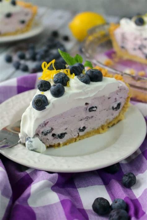 Creamy Blueberry Pie - Delightful E Made