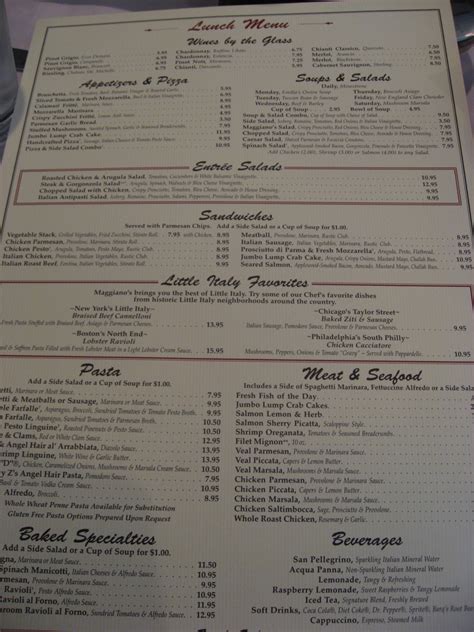 Maggianos Menu With Prices 2024 - Minni Quintina