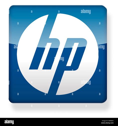 Hewlett Packard logo as an app icon. Clipping path included Stock Photo: 57038145 - Alamy