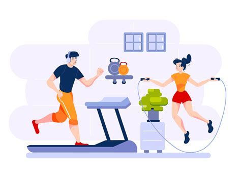 Fitness & Workout Illustration concept by HoangPts on Dribbble