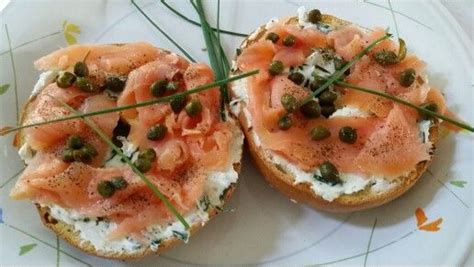 Nova LOX with capers, Cream cheese chives, on an everything toasted bagel | Gourmet dinner, Food ...