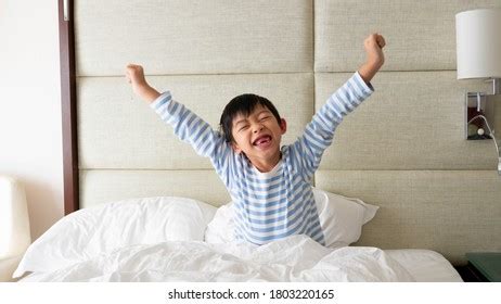 776 Cheerful Little Boy In Bed Wake Up Morning Images, Stock Photos ...