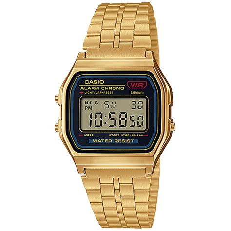 A159WGEA-1VT | Vintage Gold and Black Metal Watch | CASIO