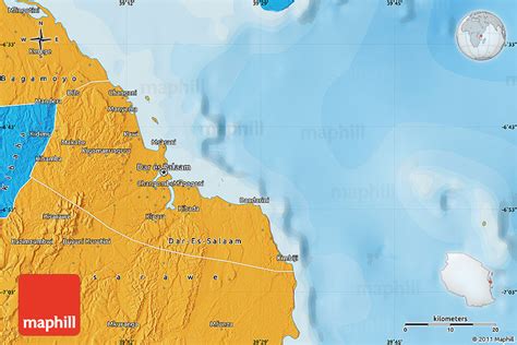 Political Map of Dar-Es-Salaam