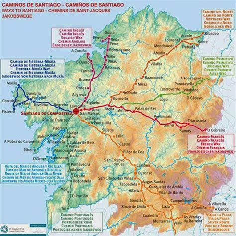 mapa-caminos-de-santiago – Pilgrims on the Way