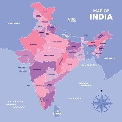 India Map Vector Art, Icons, and Graphics for Free Download