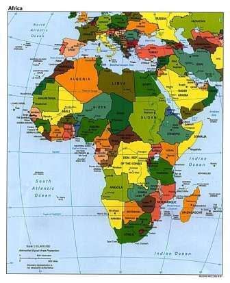 Geography for Kids: African countries and the continent of Africa