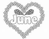 June Coloring Pages sketch template