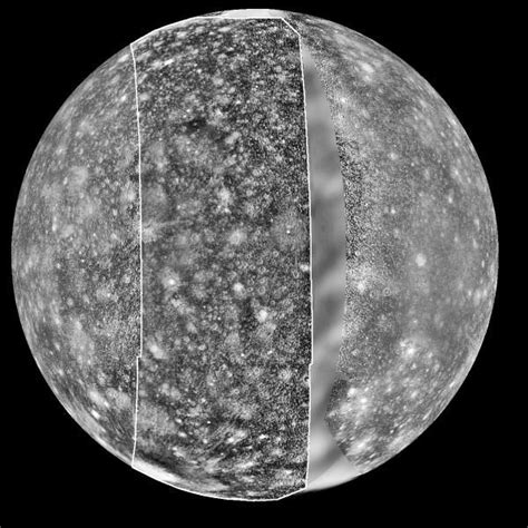 APOD: December 9, 1996 - Callisto Full Face | Impact crater, Explanation writing, High resolution