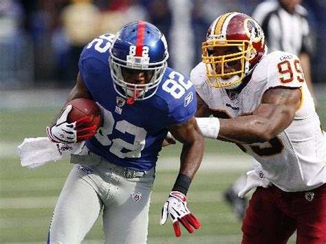 Wide receiver Mario Manningham sits out NY Giants practice with sore ...