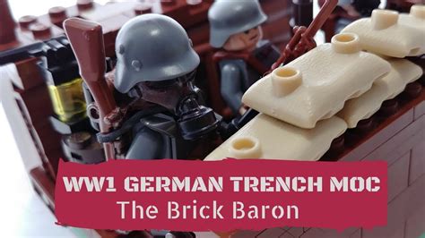 LEGO WW1 GERMAN TRENCH MINI MOC - The Brick Baron - YouTube