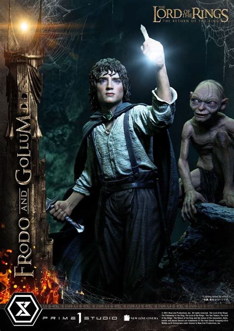 LE SEIGNEUR DES ANNEAUX - Frodo & Gollum Bonus Ver. - Statuette 46cm ...