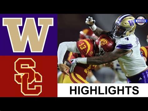 #5 Washington vs #20 USC Highlights | Week 10 | 2023 College Football ...