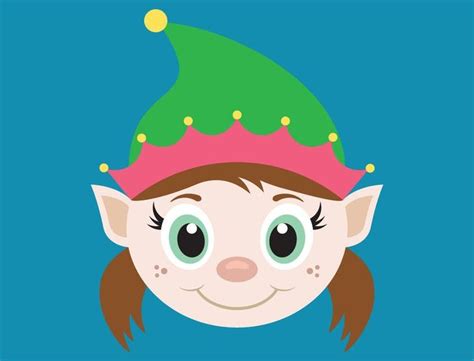 elf heads - Clip Art Library