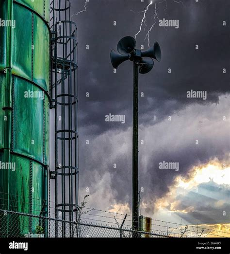 Tornado Warning Siren Stock Photo - Alamy