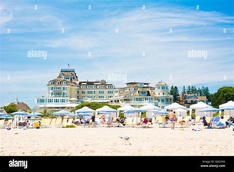 The Ocean House Hotel sits atop Watch Hill Beach in Westerly, Rhode ...