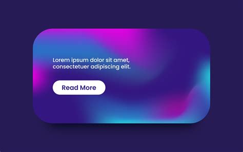 Card element ui kit for responsive mobile app in gradient style. Website marketing or promotion ...