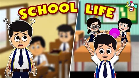 School Life | Student Life | Types of Kid | Animated Stories | English Cartoon | Moral Stories ...