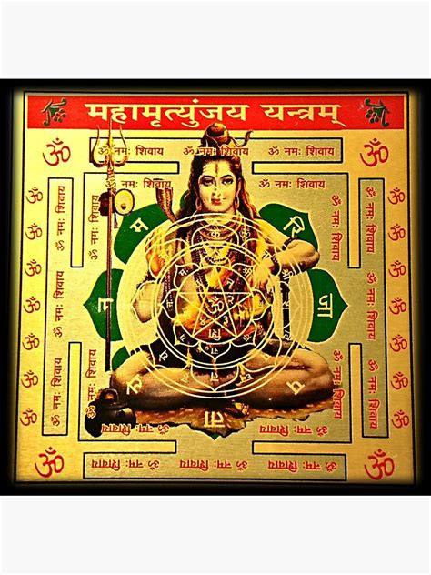 Maha mrityunjaya mantra yantra - adamsskins