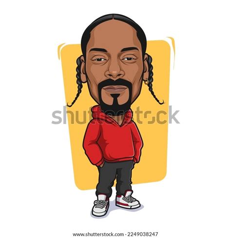 Snoop Vector Cartoon Caricature Wearing Red Stock Vector (Royalty Free ...