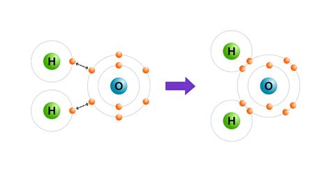 Vector Illustration Of The Polar Covalent Bonds Of Water Molecules On White Background Stock ...