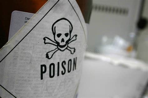 Poison Sticker stock photo. Image of hazard, chemical - 13016954