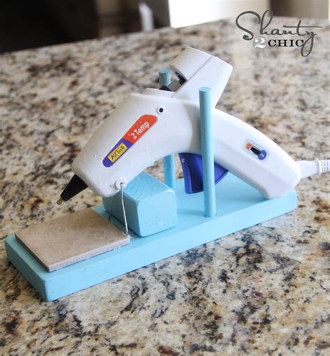 DIY Hot Glue Gun Holder - Shanty 2 Chic